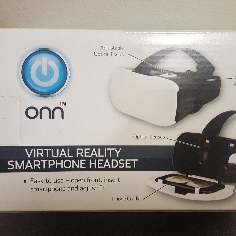 onn Virtual Reality Smartphone VR Headset white 6 in